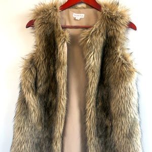 Faux fur vest